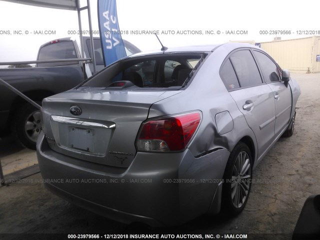 JF1GJAH67CH022065 - 2012 SUBARU IMPREZA LIMITED SILVER photo 4