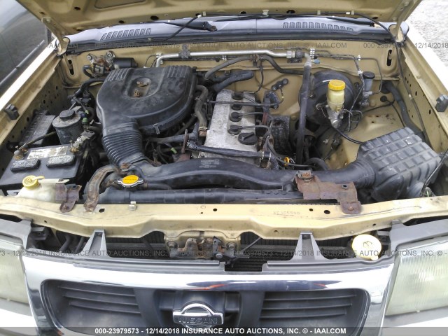 1N6DD26S4WC365960 - 1998 NISSAN FRONTIER BEIGE photo 10