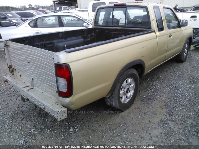 1N6DD26S4WC365960 - 1998 NISSAN FRONTIER BEIGE photo 4