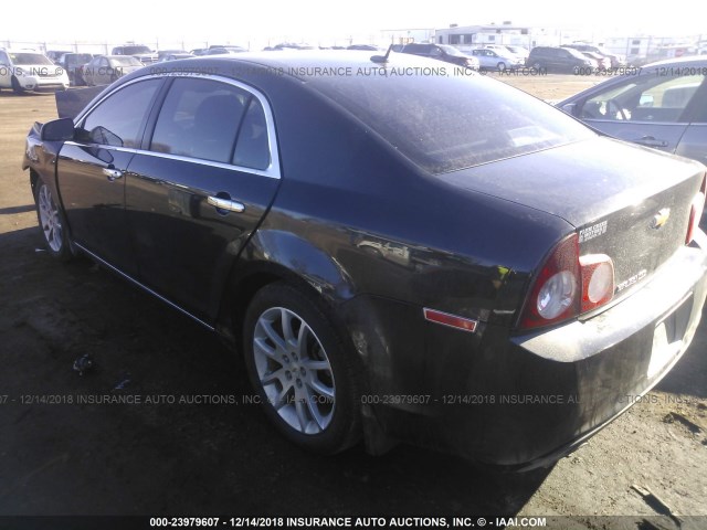 1G1ZE5E73BF257898 - 2011 CHEVROLET MALIBU LTZ შავი ფოტო 3
