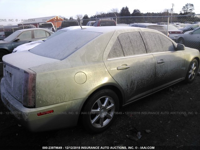 1G6DW677750193554 - 2005 CADILLAC STS GREEN photo 4