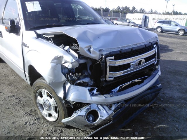 1FTFW1CF4DFC24485 - 2013 FORD F150 SUPERCREW GRAY photo 6