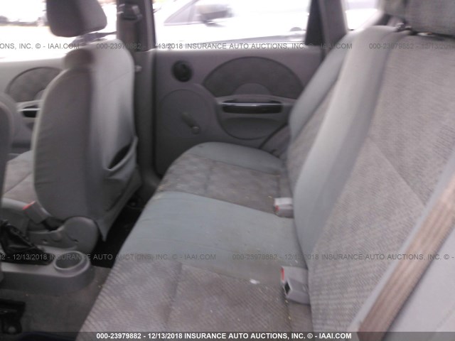 KL1TD62615B341125 - 2005 CHEVROLET AVEO LS BLUE photo 8