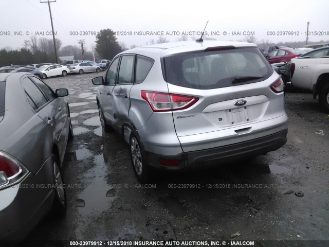 1FMCU0F73DUB78288 - 2013 FORD ESCAPE S SILVER photo 3