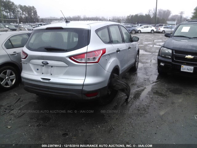 1FMCU0F73DUB78288 - 2013 FORD ESCAPE S SILVER photo 4