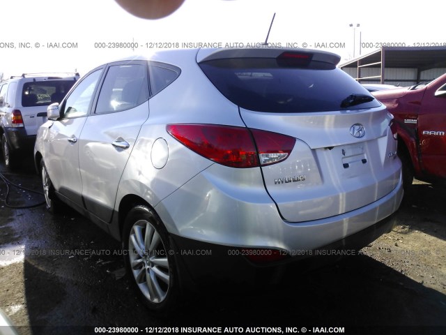KM8JU3AC3CU373643 - 2012 HYUNDAI TUCSON GLS/LIMITED 银色 照片 3