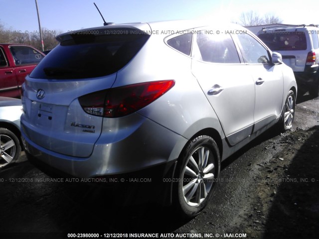 KM8JU3AC3CU373643 - 2012 HYUNDAI TUCSON GLS/LIMITED 银色 照片 4