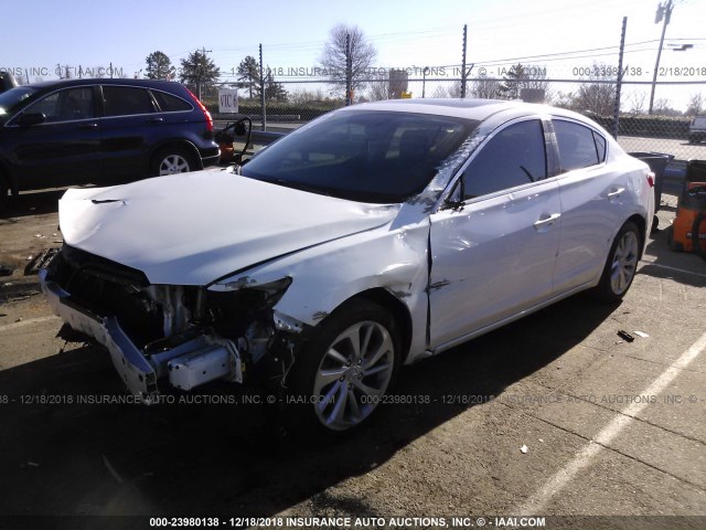 19UDE2F33GA020085 - 2016 ACURA ILX WATCH PLUS WHITE photo 2