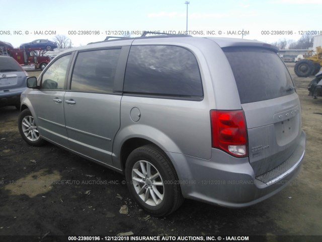 2C4RDGCG5GR195011 - 2016 DODGE GRAND CARAVAN SXT GRAY photo 3