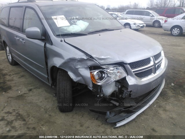 2C4RDGCG5GR195011 - 2016 DODGE GRAND CARAVAN SXT GRAY photo 6