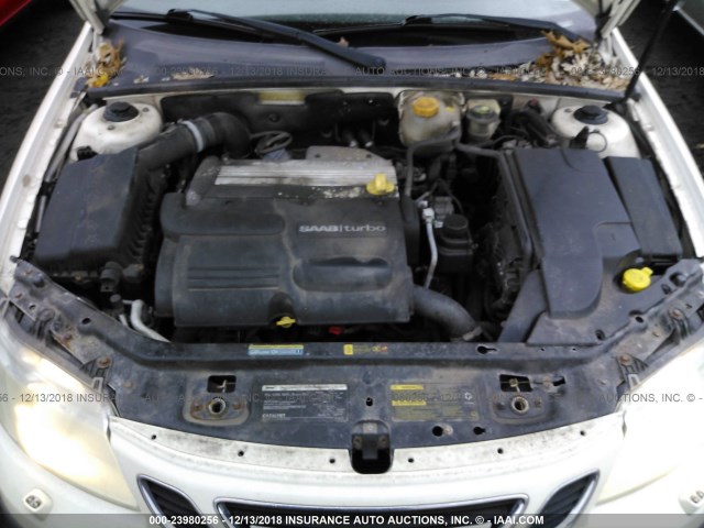 YS3FD49Y041052459 - 2004 SAAB 9-3 ARC WHITE photo 10