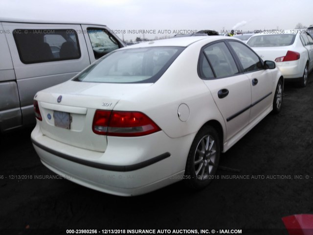 YS3FD49Y041052459 - 2004 SAAB 9-3 ARC WHITE photo 4