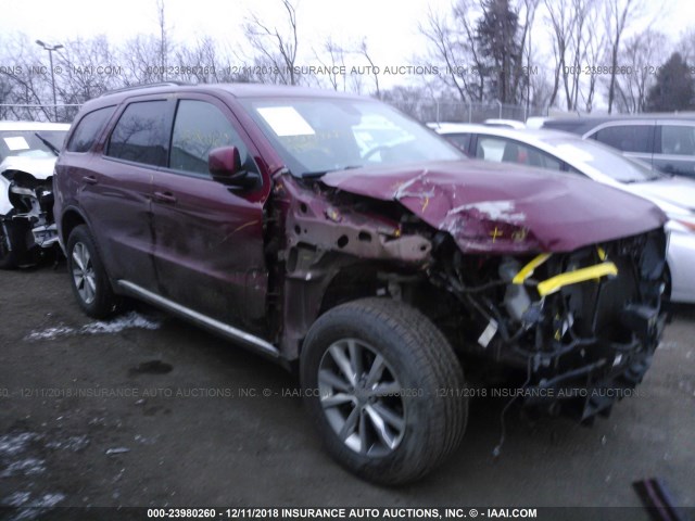 1C4RDJDG9EC585806 - 2014 DODGE DURANGO LIMITED MAROON photo 1