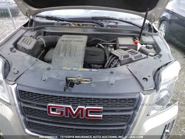 2GKALSEKXC6157228 - 2012 GMC TERRAIN SLE TAN photo 10