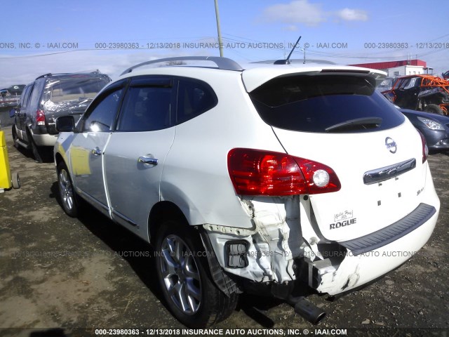 JN8AS5MV6BW292775 - 2011 NISSAN ROGUE S/SV/KROM WHITE photo 3