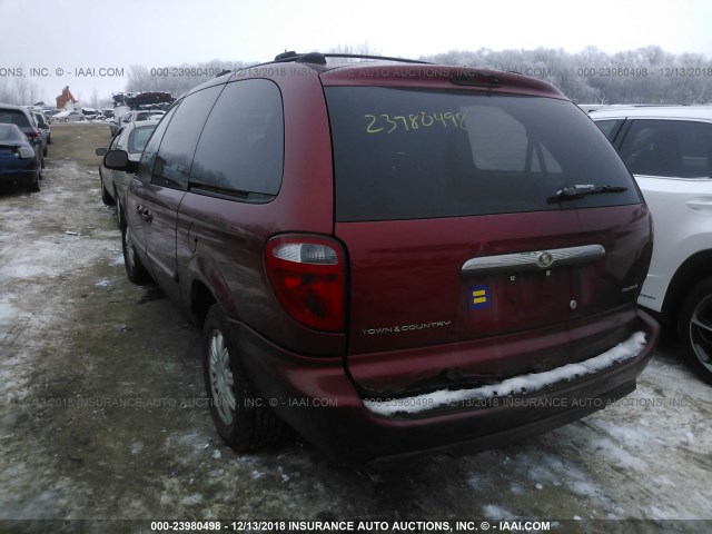 2C4GP54L55R296562 - 2005 CHRYSLER TOWN & COUNTRY TOURING RED photo 3
