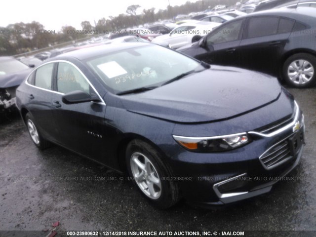 1G1ZB5ST1JF108141 - 2018 CHEVROLET MALIBU LS BLACK photo 1