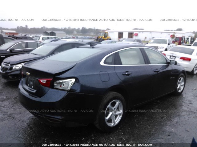 1G1ZB5ST1JF108141 - 2018 CHEVROLET MALIBU LS BLACK photo 4