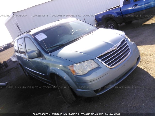 2A4RR5D12AR270474 - 2010 CHRYSLER TOWN & COUNTRY TOURING Light Blue photo 1
