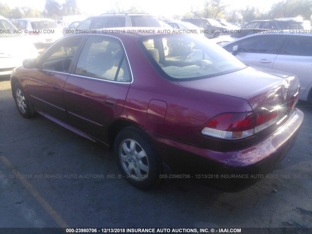 JHMCG66882C008937 - 2002 HONDA ACCORD EX/SE RED photo 3