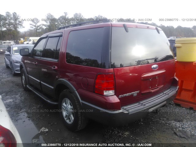 1FMPU15575LA94537 - 2005 FORD EXPEDITION XLT RED photo 3