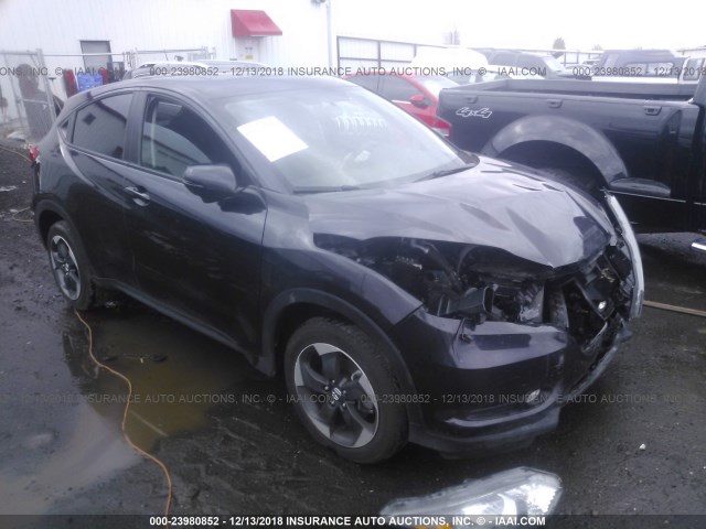 3CZRU6H56JM711497 - 2018 HONDA HR-V EX BLACK photo 1