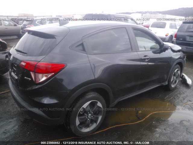 3CZRU6H56JM711497 - 2018 HONDA HR-V EX BLACK photo 4