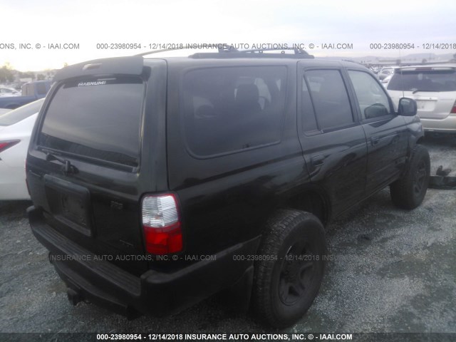 JT3GN86R620244442 - 2002 TOYOTA 4RUNNER SR5 BLACK photo 4