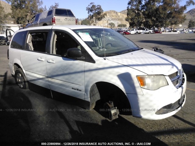 2D4RN4DGXBR657892 - 2011 DODGE GRAND CARAVAN EXPRESS WHITE photo 1