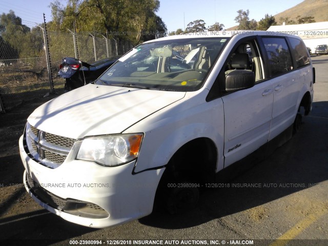 2D4RN4DGXBR657892 - 2011 DODGE GRAND CARAVAN EXPRESS WHITE photo 2