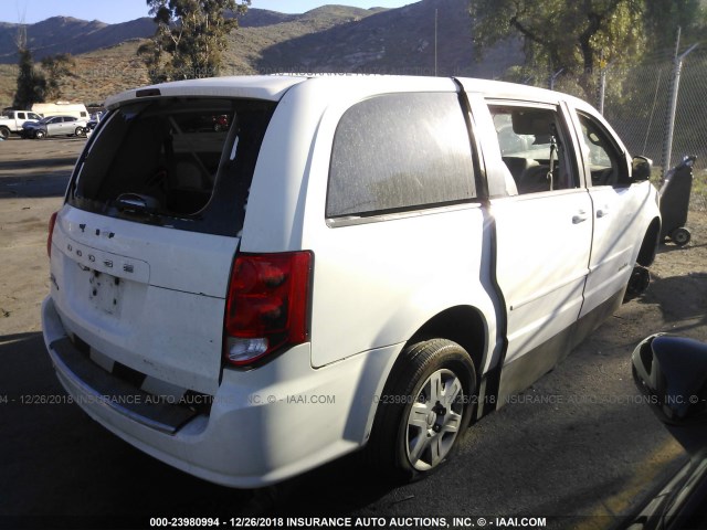 2D4RN4DGXBR657892 - 2011 DODGE GRAND CARAVAN EXPRESS WHITE photo 4