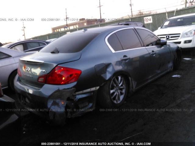 JNKCV61F29M358323 - 2009 INFINITI G37 GRAY photo 4