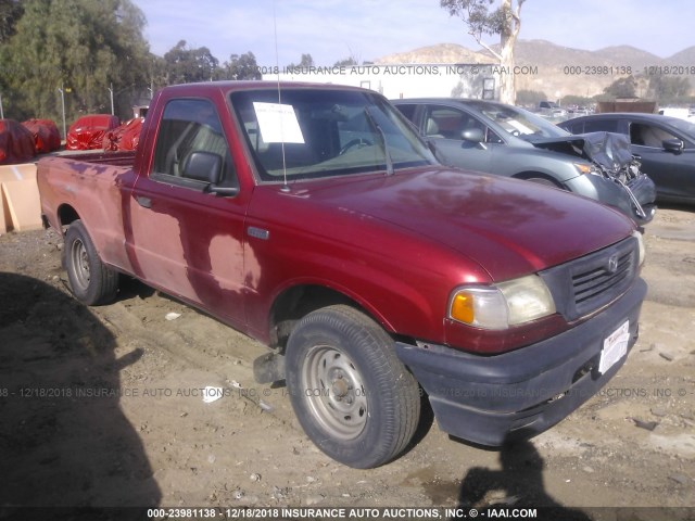 4F4YR12C0YTM18193 - 2000 MAZDA B2500 RED photo 1