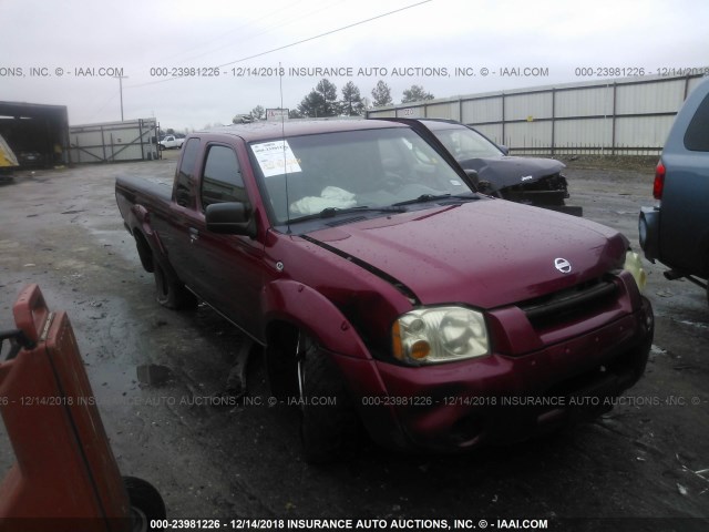 1N6ED26T22C384370 - 2002 NISSAN FRONTIER KING CAB XE/KING CAB SE MAROON photo 1