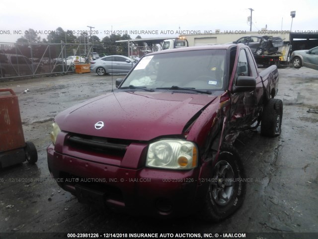 1N6ED26T22C384370 - 2002 NISSAN FRONTIER KING CAB XE/KING CAB SE MAROON photo 2