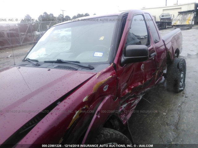 1N6ED26T22C384370 - 2002 NISSAN FRONTIER KING CAB XE/KING CAB SE MAROON photo 6