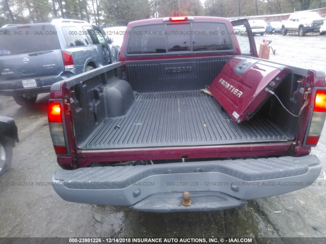 1N6ED26T22C384370 - 2002 NISSAN FRONTIER KING CAB XE/KING CAB SE MAROON photo 8