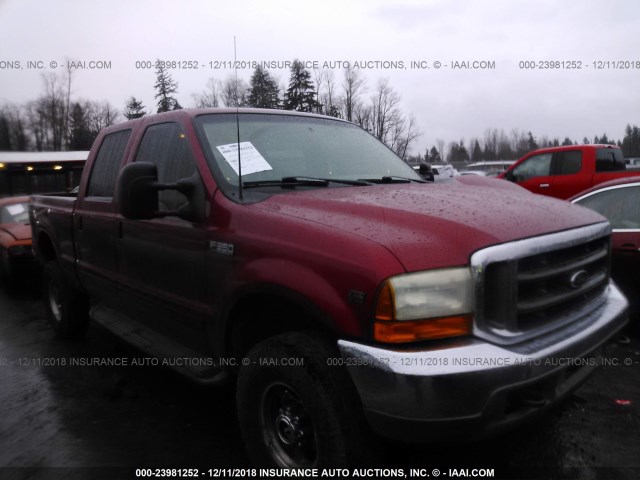 1FTSW31S81EA56300 - 2001 FORD F350 SRW SUPER DUTY RED photo 1