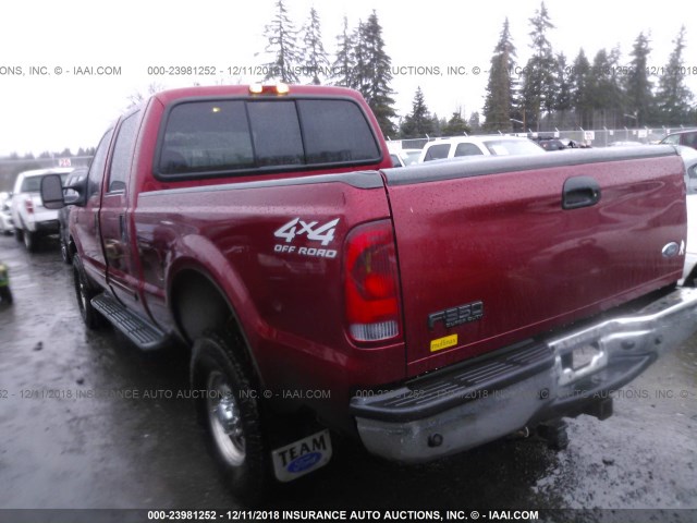 1FTSW31S81EA56300 - 2001 FORD F350 SRW SUPER DUTY RED photo 3