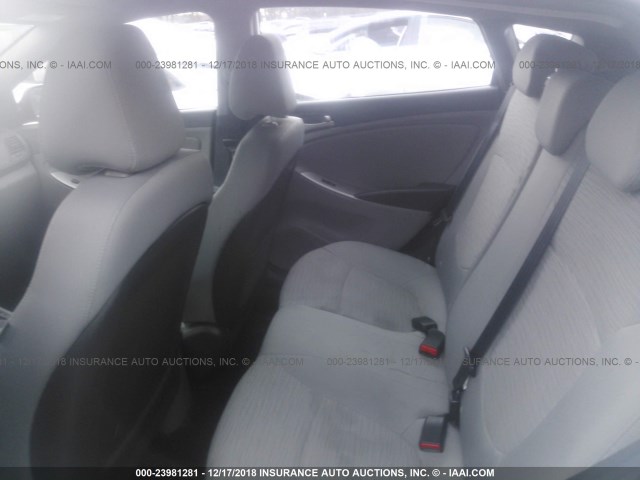 KMHCT5AE6GU261904 - 2016 HYUNDAI ACCENT SE WHITE photo 8