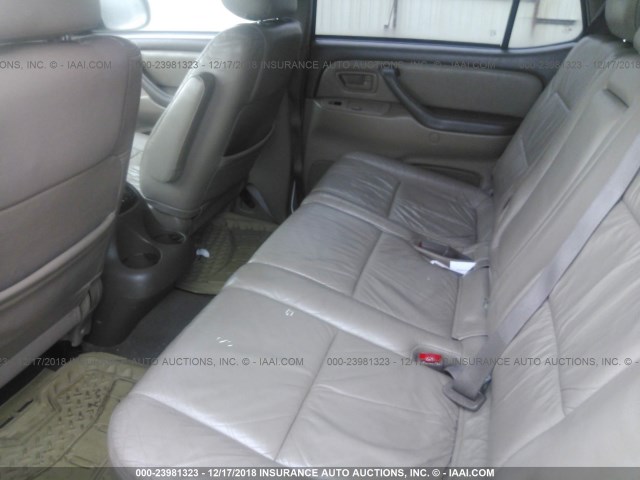 5TDZT34A13S181064 - 2003 TOYOTA SEQUOIA SR5 WHITE photo 8