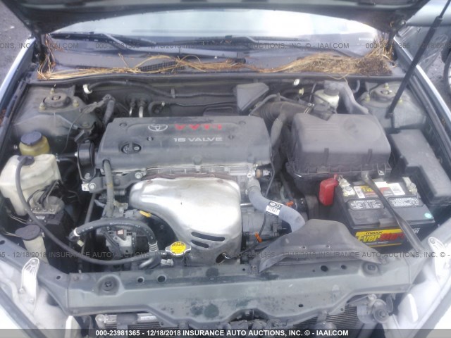 4T1BE32K05U060169 - 2005 TOYOTA CAMRY LE/XLE/SE GREEN photo 10