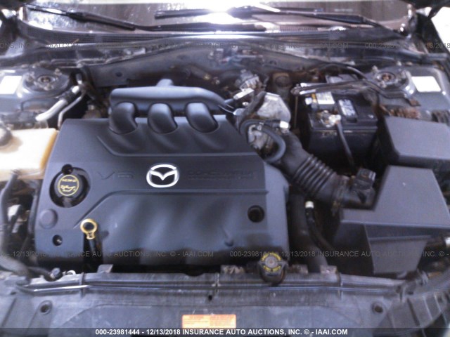 1YVHP80D855M03440 - 2005 MAZDA 6 S GRAY photo 10