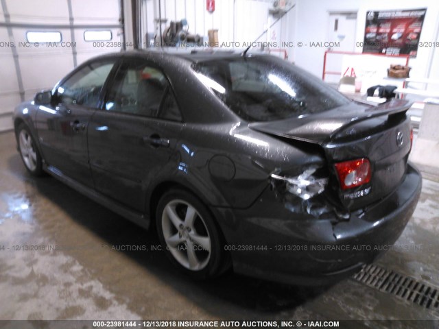 1YVHP80D855M03440 - 2005 MAZDA 6 S GRAY photo 3