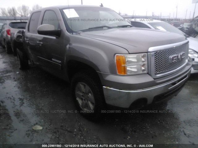 3GTP2WE7XCG244157 - 2012 GMC SIERRA K1500 SLT GRAY photo 1