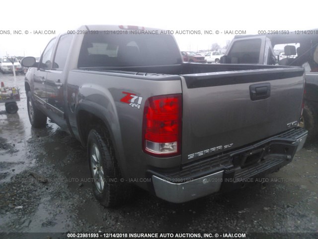 3GTP2WE7XCG244157 - 2012 GMC SIERRA K1500 SLT GRAY photo 3