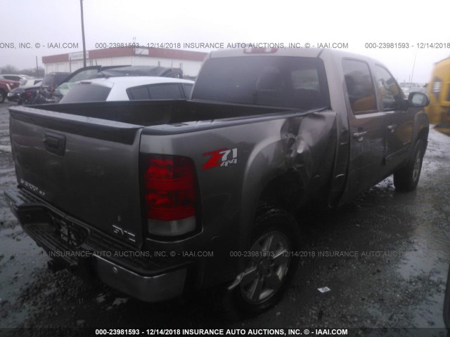 3GTP2WE7XCG244157 - 2012 GMC SIERRA K1500 SLT GRAY photo 4