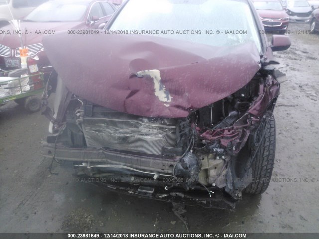 5J6RM4H7XDL015611 - 2013 HONDA CR-V EXL BURGUNDY photo 6