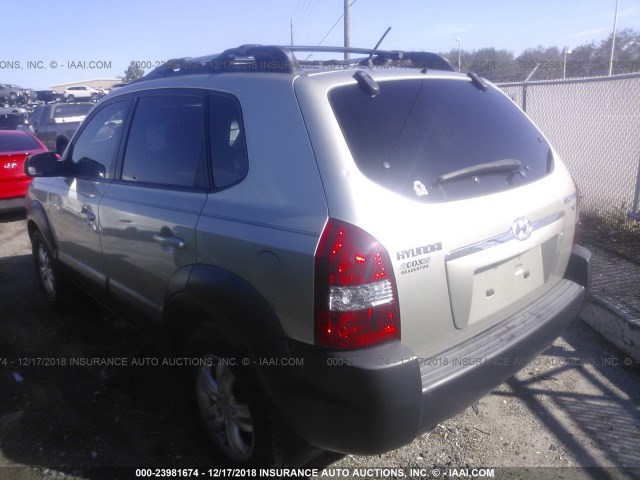 KM8JN12D37U609125 - 2007 HYUNDAI TUCSON SE/LIMITED GRAY photo 3