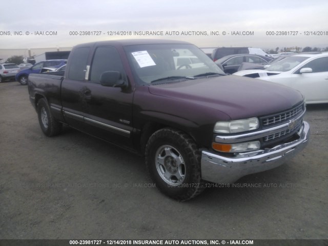 2GCEC19T7Y1356039 - 2000 CHEVROLET SILVERADO C1500 BURGUNDY photo 1